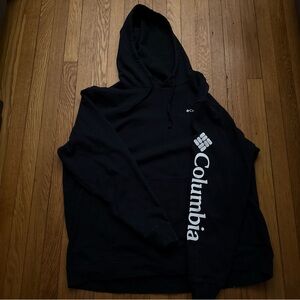 Columbia Black Logo Hoodie for Men